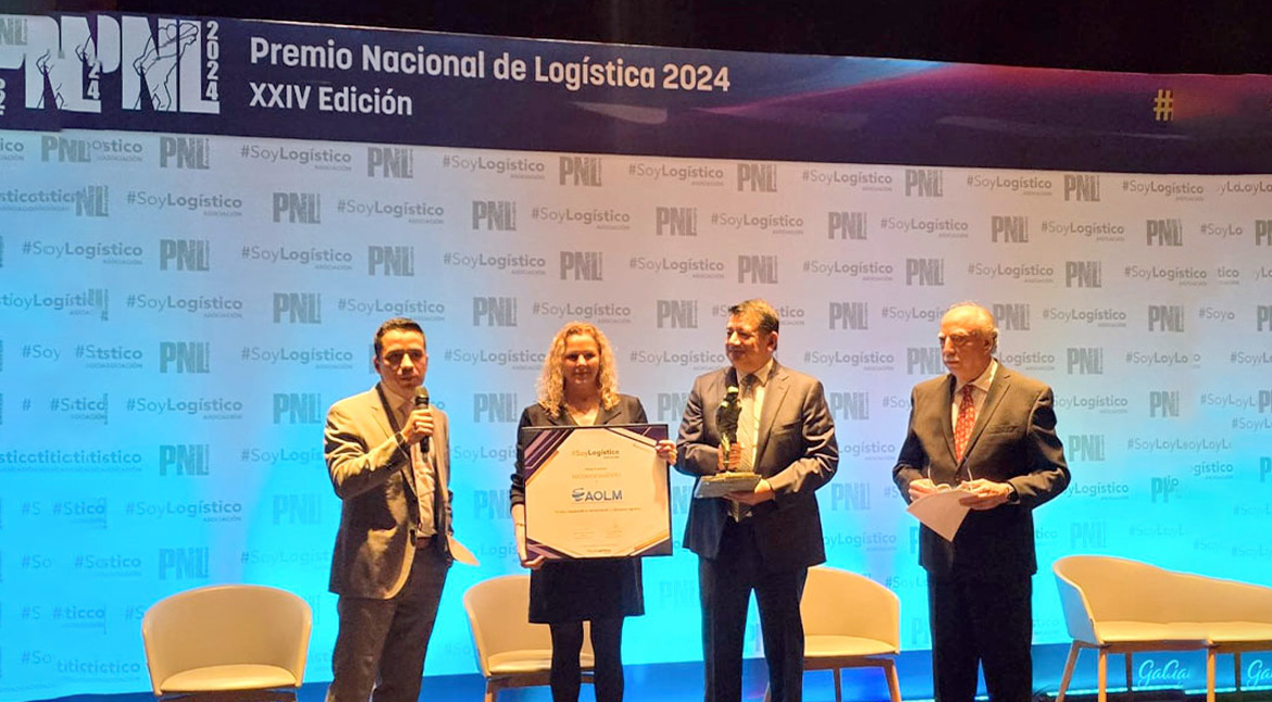 AOLM recibe Premio Nacional de Logística 2024